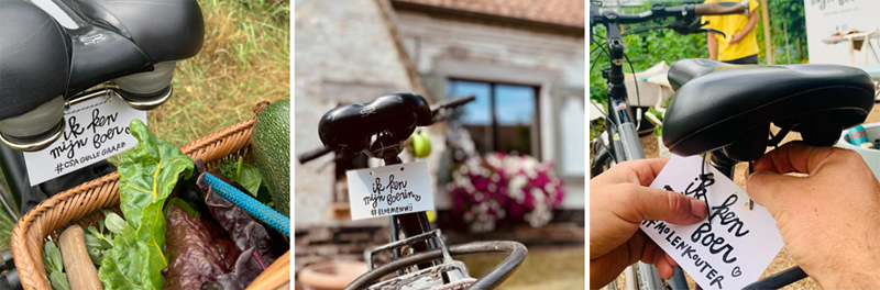 Fietsplaatjes met custom made bedrukking